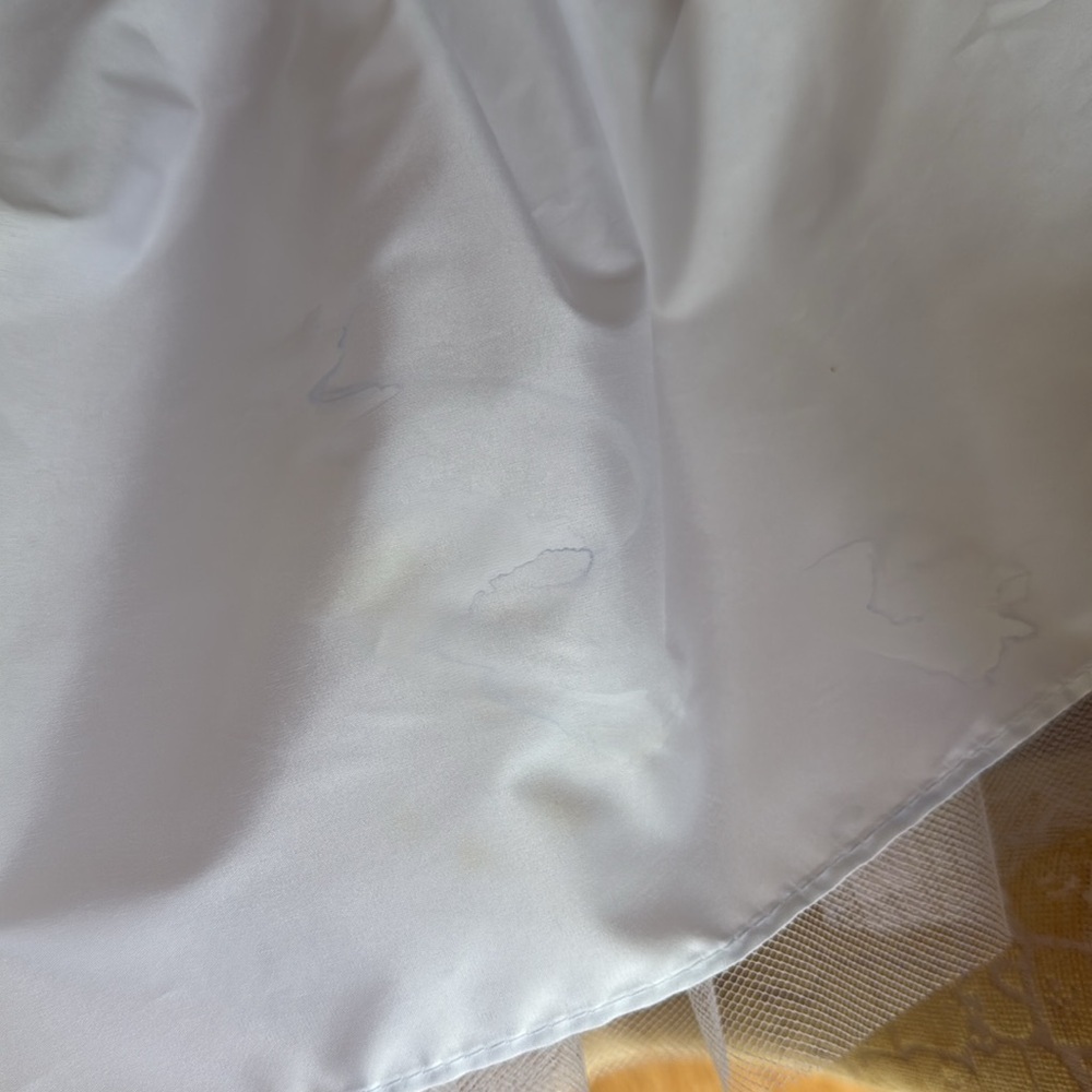 Loralie Vintage 80s 90s white taffeta with purple sequins gown size 8 - Picture 10 of 12